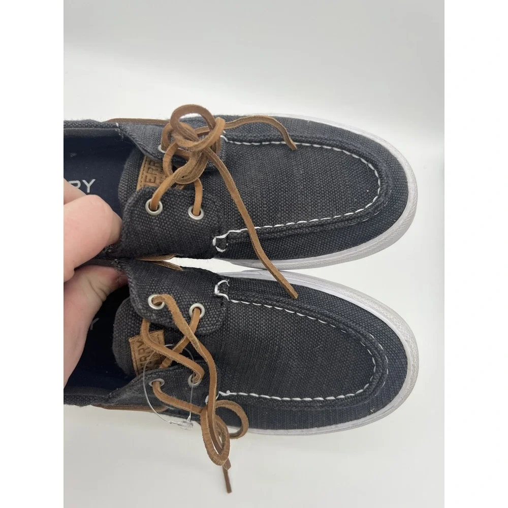 Sperry Top-Sider Men's Canvas Boat Shoes STS19242 Dark Grey US 9 EUR 42